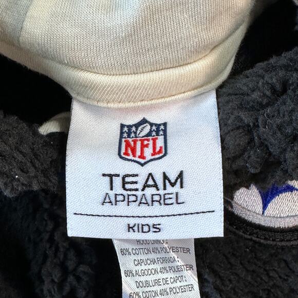 NFL Pittsburgh Steelers Snowsuit 3-6M Fuzzy Black Fleece Full Zip Soft Winter - Picture 4 of 11